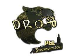 Sticker | drop (Gold) | Stockholm 2021