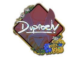 Sticker | dupreeh (Glitter) | Rio 2022