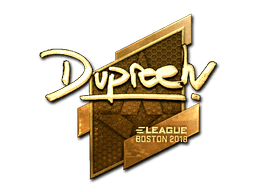 Sticker | dupreeh (Gold) | Boston 2018