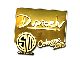 Sticker | dupreeh (Gold) | Cologne 2015