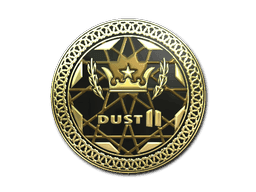 Sticker | Dust II (Gold)