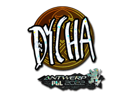 Sticker | dycha (Glitter) | Antwerp 2022