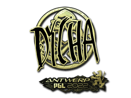 Sticker | dycha (Gold) | Antwerp 2022