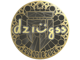 Sticker | dziugss (Gold) | Cologne 2026