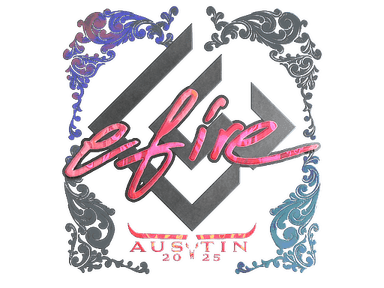 Sticker | efire (Holo) | Austin 2025