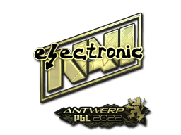 Sticker | electronic (Gold) | Antwerp 2022