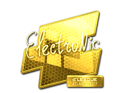 Sticker | electronic (Gold) | Atlanta 2017