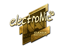 Sticker | electronic (Gold) | Boston 2018