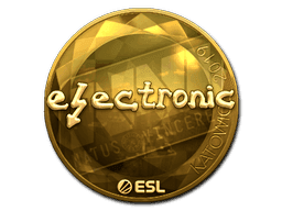 Sticker | electronic (Gold) | Katowice 2019