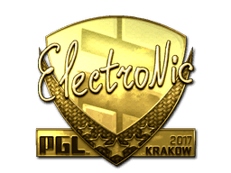 Sticker | electronic (Gold) | Krakow 2017