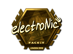 Sticker | electronic (Gold) | London 2018