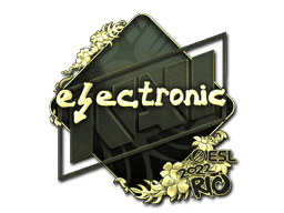 Sticker | electronic (Gold) | Rio 2022