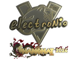 Sticker | electronic (Gold) | Shanghai 2024