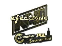 Sticker | electroNic (Gold) | Stockholm 2021