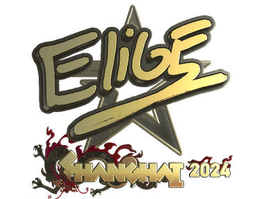 Sticker | EliGE (Gold) | Shanghai 2024