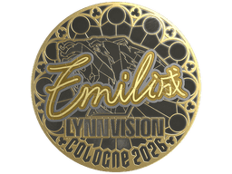 Sticker | EmiliaQAQ (Gold) | Cologne 2026