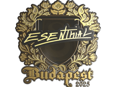 Sticker | esenthial (Gold) | Budapest 2025