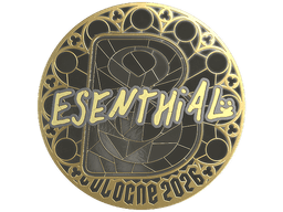 Sticker | esenthial (Gold) | Cologne 2026