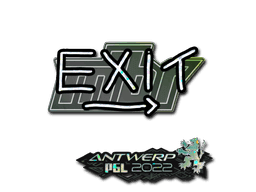 Sticker | exit (Glitter) | Antwerp 2022