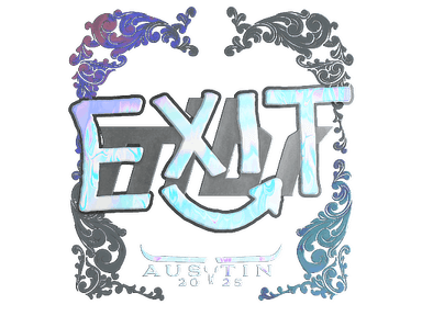 Sticker | exit (Holo) | Austin 2025