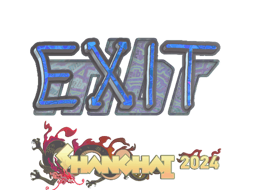 Sticker | exit (Holo) | Shanghai 2024