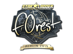 Sticker | f0rest (Gold) | Berlin 2019