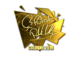 Sticker | f0rest (Gold) | Cologne 2016