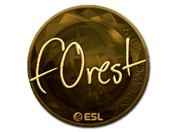 Sticker | f0rest (Gold) | Katowice 2019