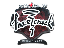 Sticker | facecrack (Foil) | Berlin 2019