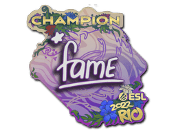 Sticker | fame (Champion) | Rio 2022