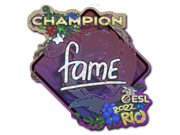 Sticker | fame (Glitter, Champion) | Rio 2022