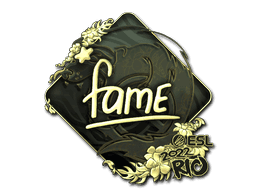 Sticker | fame (Gold) | Rio 2022