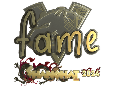 Sticker | fame (Gold) | Shanghai 2024
