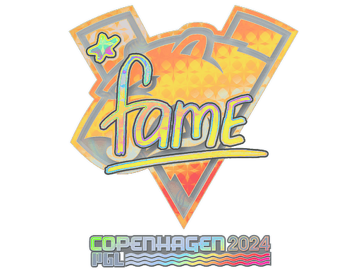 Sticker | fame (Holo) | Copenhagen 2024