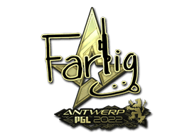 Sticker | Farlig (Gold) | Antwerp 2022