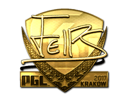 Sticker | felps (Gold) | Krakow 2017