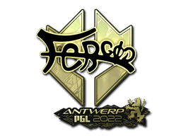 Sticker | fer (Gold) | Antwerp 2022