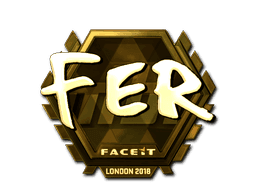 Sticker | fer (Gold) | London 2018