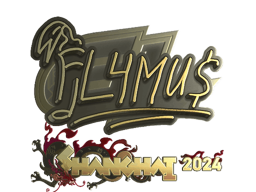 Sticker | FL4MUS (Gold) | Shanghai 2024