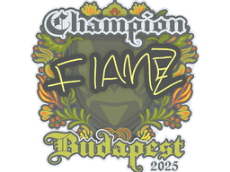 Sticker | FlameZ (Champion) | Budapest 2025