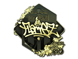 Sticker | FlameZ (Gold) | Rio 2022