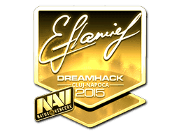 Sticker | flamie (Gold) | Cluj-Napoca 2015