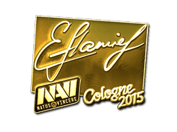 Sticker | flamie (Gold) | Cologne 2015