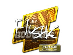 Sticker | flusha (Foil) | Atlanta 2017