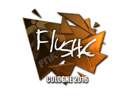 Sticker | flusha (Foil) | Cologne 2016