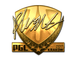 Sticker | flusha (Gold) | Krakow 2017