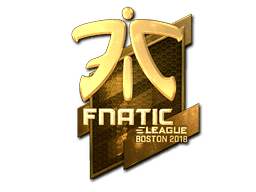 Sticker | Fnatic (Gold) | Boston 2018