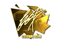 Sticker | fox (Gold) | Cologne 2016