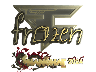 Sticker | frozen (Gold) | Shanghai 2024