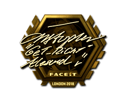 Sticker | GeT_RiGhT (Gold) | London 2018